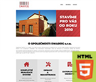 WWW stránky firmy SWAROG s.r.o., Praha